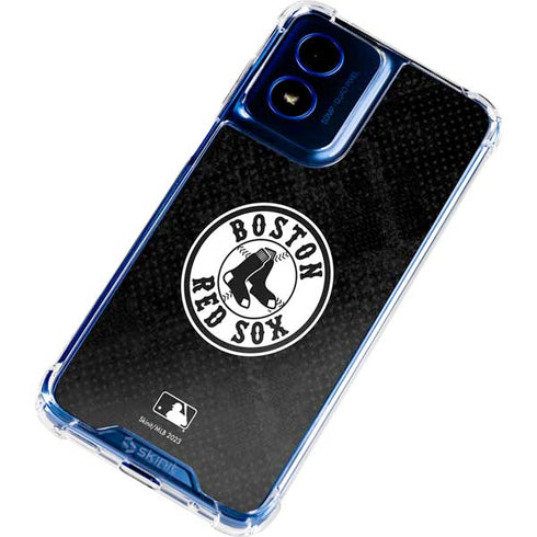 MLB Boston Red Sox Dark Wash Moto G 5G (2024) Clear Case